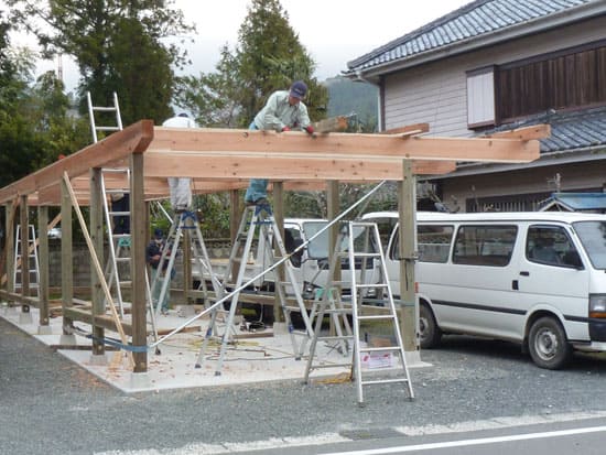 施工中の様子